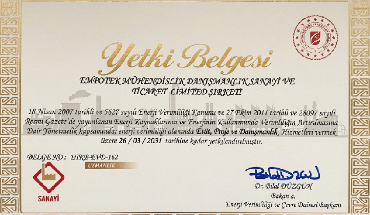 Enerji Verimliliği Danışmanlığı